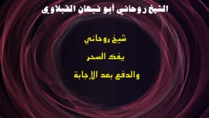 شيخ روحاني يفك السحر والدفع بعد الإجابة